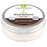 GREENDOOR Natürliche Deo Creme For Men 50ml, kraftvolle Deocreme für Herren ohne Aluminium, männlicher Duft, Naturkosmetik vegan, Anti Achselgeruch, Natur Deodorant Bio