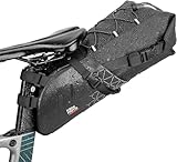 KEMIMOTO Satteltasche Fahrrad 11L, 100% wasserdichte Fahrradtasche Sattel, Rennrad Satteltasche, Fahrrad Sitztasche für E-Bike und MTB, mit Befetigungrimen zur Halterung