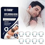 8PCS Schnarchstopper, Anti Schnarch Nasenclip, Magnetischer Anti Schnarch Nasenspreizer, schnarchen stopper mit duftenden Perlen für besser atmen und guten Schlaf, Stressabbau
