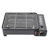 Tragbarer Campinggrill Gasgrill Barbecue-Grill Kleiner Mit Grillnetz Und Grillbox Campingkocher Campinggaskocher Grill Langlebig Effiziente Gasverbrennung Saubere Verbrennung Brennstoff