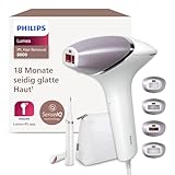 Philips Lumea IPL Haarentfernungsgerät 8000 Series – Haarentfernungsgerät mit SenseIQ Technologie, 4 Aufsätze und Satin Compact Korrekturtrimmer (Modell BRI949/00)