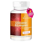 L-Ornithin & L-Arginin - 180 Tabletten - 2100mg Aminosäuren pro Tagesdosis - vegan - hochdosiert | Vitamintrend®