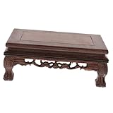 ROMISBABA Holzblumentopfständer aus Langlebigem Rutschfeste Blumensäule für Wohnzimmer Dekorativer Crafts Stand Praktische Blumentreppe für Innen und Außen Klassischer Chinesischer Stil