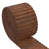 DAWCBVJQ Landschaftsgrenze – Rasenkante, 100 cm, gewelltes Design, flexible Metallzäune für Wand, Terrasse, Auffahrt, Kies, Wege, Spielplatz, Außenpool