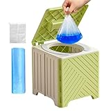 Générique Faltbares Reise-Toilette, tragbar, für Erwachsene, Töpfchen, rutschsicher, PVC-Kissen, Easy Carry | bequemes Restroom-Stuhl für Camping, Elderly Patienten, Krankenhäuser, Outdoor Road