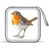 Jubonexis Realistische Vogel CD-Hülle, DVD-Aufbewahrung, tragbar, für Auto, Zuhause, Reisen