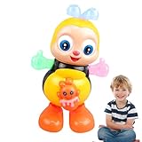 Musikspielzeug mit tanzenden Cartoons, 6 Zoll, leuchtendes Spielzeug für die sensorische Entwicklung, lustiges interaktives Spiel | Füllstoff für Osterkorb für Kinder,