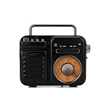 Tragbarer Retro-Bluetooth-Lautsprecher, solarbetrieben, Handfunk-Lautsprecher, Outdoor-Sound, Notfall-Ausgabebox, Kurbel