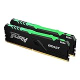 Kingston FURY Beast RGB 32GB (2x16GB) 3600MT/s DDR4 CL18 Desktop Speicher Kit mit 2 KF436C18BBAK2/32