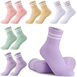 Utensilsto 5 Paar Socken Kinder Sportsocken Kinder Tennissocken 33-37 Kindersocken Baumwollesocken für Jungen und Mädchen