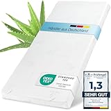 maxVitalis Viskoelastischer Matratzen-Topper, Orthopädische MemoryFoam Matratzenauflage, Viscoauflage für Matratzen & Boxspringbett, inkl. Aloe Vera Bezug (140 x 200 cm, Viskoschaum 4 cm)