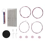 Fafeicy 9 Paar Runds Trick Nadelset, 2,2-4,5mm Größen, Austauschbare Nadeln aus Edelstahl