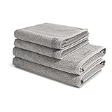 Ross - 4 teiliges Frottier-Set - Selection Bio-Baumwolle (2 X Handtuch 2 X Duschtuch im Set) - 540 g/m2 - Baumwolle - Frottee - saugstark - weich und flauschig - Flanell