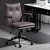 Ergonomischer Bürostuhl mit mittlerer Rückenlehne und verstellbarer Höhe für Zuhause und Schreibtisch