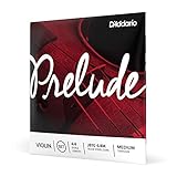 D'Addario Geigensaiten - Prelude Violin Strings - J810 4/4M - 4/4 Scale, Medium Tension - Full Set