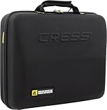 CRESSI Unisex-Adult Elite Protective Case for Regulaturs + Octopus Etui Tasche für den Transport und Schutz von Atemreglern und Oktopussen für Tauchen, Schwarz, Einheitsgröße