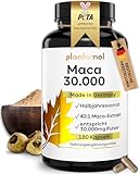 30.000mg pro Kapsel - 180 Maca Kapseln hochdosiert - 750mg Maca-Extrakt 40:1 = 30.000mg Maca-Pulver - 1 Kapsel/Tag - Halbjahresvorrat