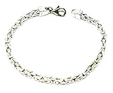 Königsarmband 925 Silber 4 mm 19 cm Silberarmband Armband Königskette Damen Herren original italienische Byzantiner Kette Schmuck ab Fabrik tendenze Italy D-BZ4-19