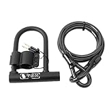 Fahrrad-Bügelschloss, wasserdicht, rostfrei, robust, hochsicher, diebstahlsicher, U-förmiges Schloss für Mountainbikes