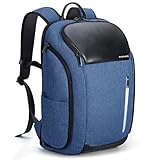 Ponhog Rucksack Herren, Groß Laptop Rucksack 17 Zoll, Reiserucksack mit Anti Diebstahl Computerfach, Laptoptasche für Reise Business Arbeit Weekender, Hellblau