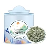 Premium Weißer Tee 30g/1.06oz - FUDING Weißer Tee (BaiHaoYinZhen), Blumiges Aroma & Langanhaltend, Konserven