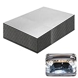 12 Stück Dämmmatte Auto, 250 x 180 x 5mm Dämmmatte Selbstklebend, Isoliermatte Selbstklebend, Isolierung Matte, Schallschutz Isoliermatte, Alubutyl Matte, Schalldämmung Auto, Feuerfest, Wasserdicht