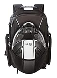 OG Original Motorrad Rucksack GO Schwarz Wasserdicht, 20L, Motorradhelm-Tasche, Helm-Trageriemen, Biking, Mann, Laptop-Fach, Reflektierend, Anti-Diebstahl