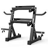 IMAYCC Kurzhantelständer Kurzhantelablage Hantelständer Hantelscheibenständer Belastbarkeit 350-400kg/800lbs und Höhe 3 Ebenen Weight Storage Organizer für Home Gym Gewicht Rack