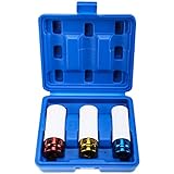 BOOMSTART 3tlg Kraft Schoneinsatz Set, Schoneinsatz Stecknuss, Schlagschrauber Nüsse Set für Radwechsel,17 mm, 19 mm, 21 mm, 3 Stück