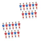 WOONEKY 22 STK Fußballmaschinenspieler Zubehör für Tischfußball Kickerbälle Männer Fußballspieler Mini-Fußballer Foosball spieltisch Kicker Kicker-Ersatzspieler Tischfußball Männer Plastik