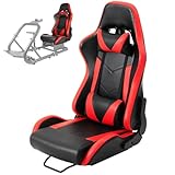 Minneer G920 Racing Game Seat Double Slide Load 400lb Front and Rear Backrest Adjustable Comfortable & Breathable Suitable for Racing Simulation Cockpit