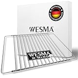 WESMA® ausziehbarer Backofenrost 38-68 x 32 cm | verstellbarer Ofenrost | universelles Backofengitter | Gitterrost für Backofen, Backrost, Gitter Backofen, oven rack | TÜV geprüft & hitzebeständig