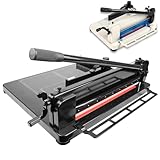 Robuster Metall-Papierschneider mit Klingenverriegelung und Papierpresse für Büro, Schule, Scrapbooking