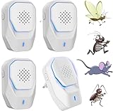 Ultraschall Mückenabwehr, elektrischer Ultraschall gegen Mücken, Mäuse, Kakerlaken, Insekten, Ratten, Spinnen, Nagetiere, Fliegen, Ameisen, Ultraschall