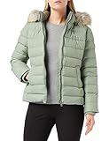 Tommy Jeans Damen Daunenjacke Basic Winter, Grün (Dusty Sage), XXS