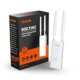 Tenda OAP1200 Access Point Outdoor, Gigabit Dualband WLAN Access Point (AC1200, 802.3at & 24V Passive PoE, IP65 Wasserfest, 1 Gigabit Port) weiß