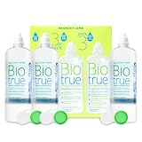 Bausch und Lomb Kontaktlinsenflüssigkeit - Biotrue All-in-One Kombilösung Kontaktlinsen weich mit Schraubverschluss | 3 x 300 ml | 3 Stück (1er Pack)