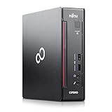 Fujitsu ESPRIMO Q556 PC Mini Desktop Computer CPU Intel i5-6400T, RAM 8GB DDR4, SSD 240GB, DVD-Player, WiFi USB, Betriebssystem Windows 10 Pro (Generalüberholt)