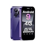 ZOKOE Mini Handy Smartphone für Kinder 3-Zoll-Bildschirm 2000 mAh 3GB RAM 64GB ROM 2.0+5.0MP Gesicht entsperren 4G kein Vertrag Telefon (lila,3GB+64GB)