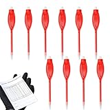 Generisch Golfstifte mit Gummi - Stifte für Golf | Golf Score Stifte | 10 Pieces Oval Clip Scoring Pen - 2H -Marker -Stifte für Spiele zum Schreiben von Tools für Spiele Sportgolf für das Schreiben