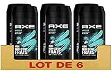 AXE Apollo Herren-Deodorant – Spray – Frische 48 Stunden Nonstop – recycelbar – Duft Salbei und Zedernholz (6 x 200 ml)