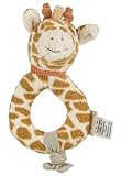 Sterntaler Greifling Giraffe Kaya - Weicher Stoff - Knoten zum Entdecken - Integrierte Rassel - Baby- und Kleinkindspielzeug - Fördert die Motorik und Sinne von Babys - Ideales Geschenk, goldbraun