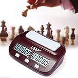 JZK PQ9907 Digitale Multifunktionsanzeige Schachtimer Schachuhr Chess Game Clock elektronisches Brettspiel für Zuhause Turniere