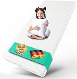 ALAVYA HOME® Babymatratze 70x140 cm ohne Spannbettlaken 10 cm hoch I CertiPUR zertifizierter Kaltschaum mit waschbarem Bezug I Hochwertige Matratze für Babybett Kindermatratze 140x70 I Made in Europe