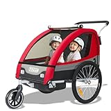 Tiggo Kinderanhänger Jogger 2 in 1 Kinderfahrradanhänger Fahrradanhänger Anhänger 50402