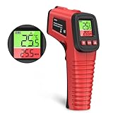 ORIA Infrarot Thermometer, Digital Laser Temperaturmessgerät -50℃ bis 550℃, mit Einstellbarer Emissionsgrad, ℃/℉, Farbdisplay, für Lebensmittel, Kochen, Industrie (Nicht für Menschen)