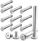 10 Stück Verbindungsschrauben M4 x 40 mm, Edelstahl A2 V2A, Möbelschrauben Hülsenmutter, Möbelverbinder Schrankverbinder Eignen Sich zum Verbinden von Holzbrettern