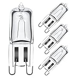 Halogenlampe G9 40W 230V Backofenlampe, G9 Halogen Leuchtmittel für Backofen, Mikrowelle, Oleranz bis 300 Grad C, 4er Pack