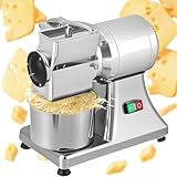XCSCUK Elektrische Parmesan-Käsereibe, Semmelbrösel Käsezerkleinerer, gewerbliche Küchenmaschine, mit Edelstahleimer