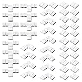 48 Stück 2 Nadel LED Streifen Verbinder, Lichtverbinder T Form L Form Lückenlose Lötfreie Steckverbinder Adapter Licht Verlängerung Verbinder für 3528 2835 SMD RGB LED Streifenlicht (8 mm)